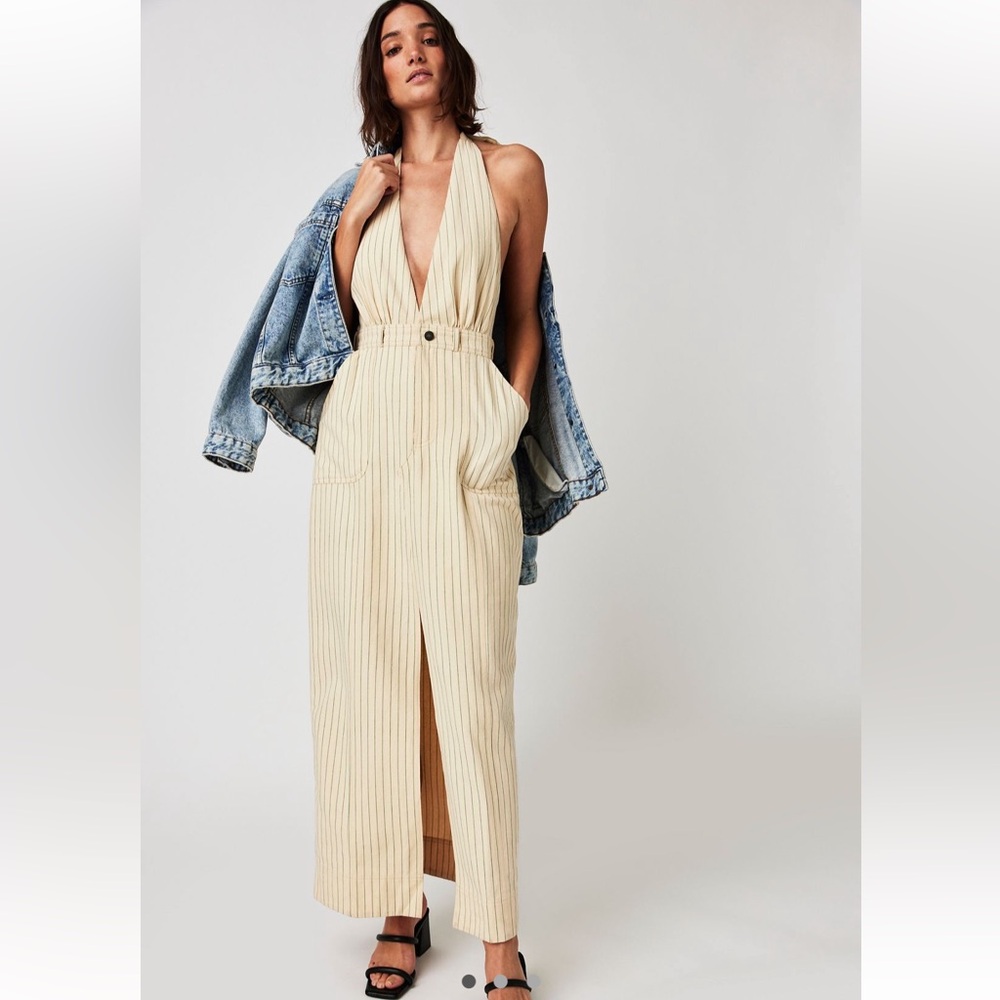 Free People - Take a Chance Halter Midi Dress